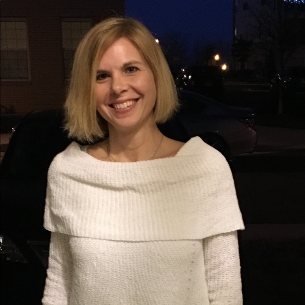 White Cowl Neck Sweater